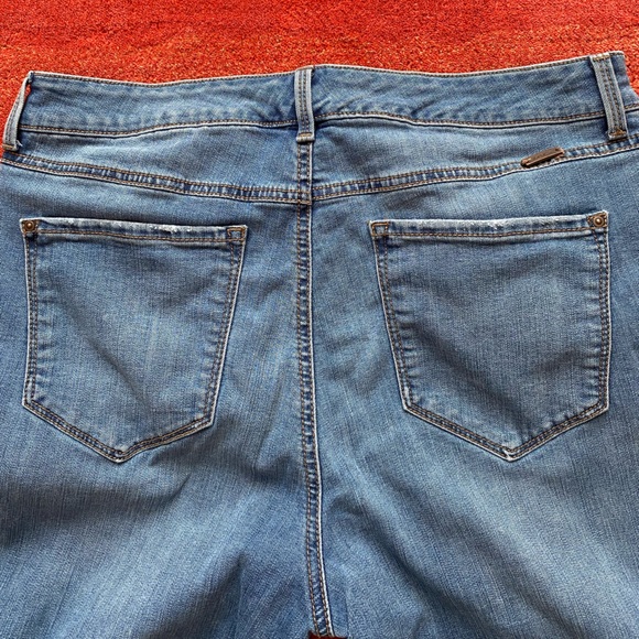 Inc Denim Jeans Womens 12P Flare Leg High Rise Stretch Blue Wash - Picture 2 of 6